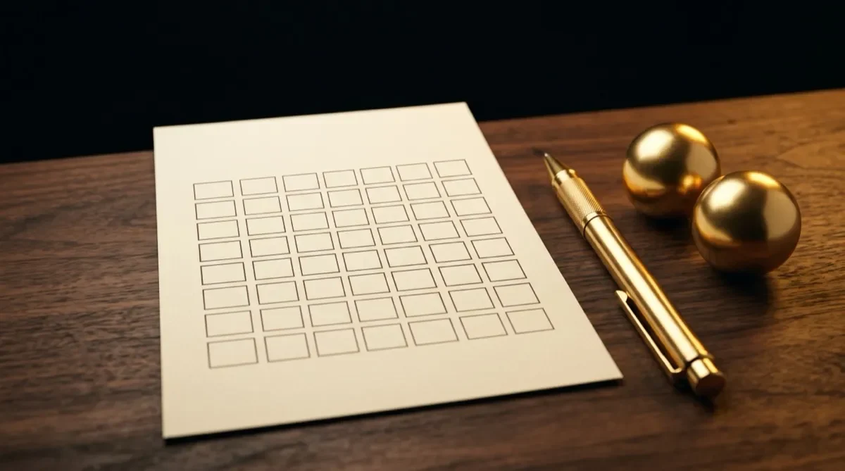 Phiếu dò lô hai số đặt cạnh bóng số xổ số màu vàng